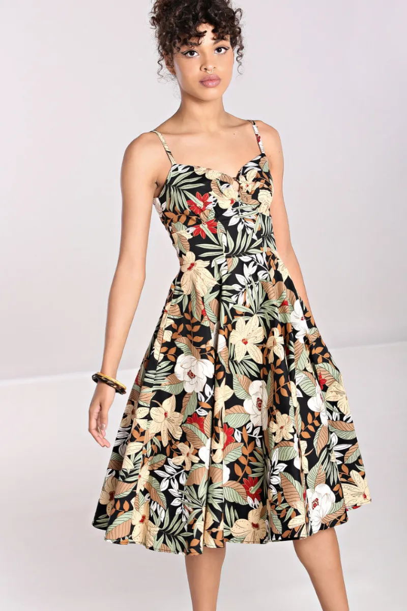 Hell Bunny Dresses|Dresses With Pockets>Adelaida Dress Black