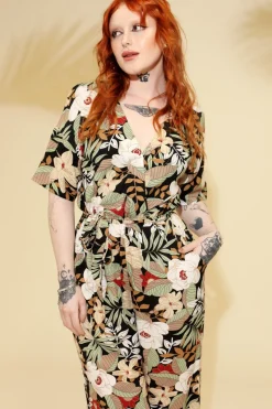 Hell Bunny Jumpsuits & Playsuits|Jumpsuits & Playsuits>Adelaida Jumpsuit Black