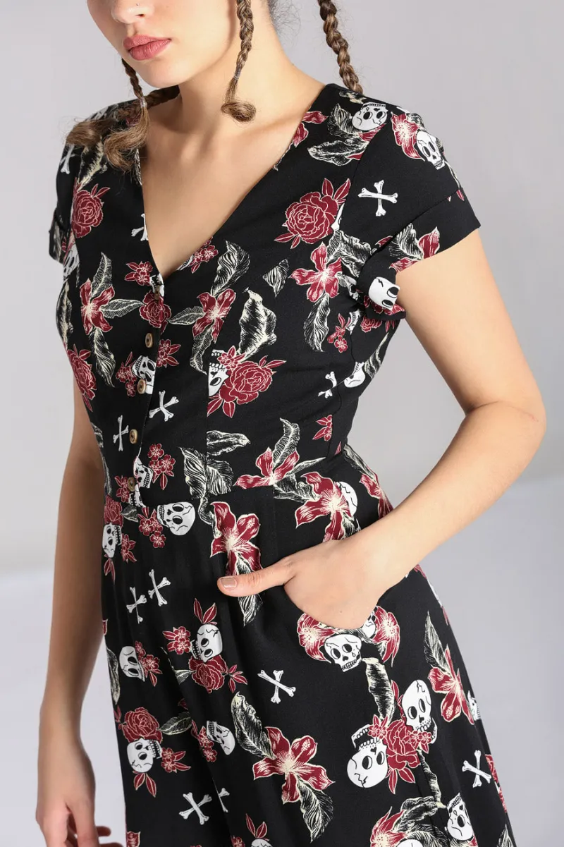 Hell Bunny Jumpsuits & Playsuits|Jumpsuits & Playsuits>Alani Jumpsuit Black/Red