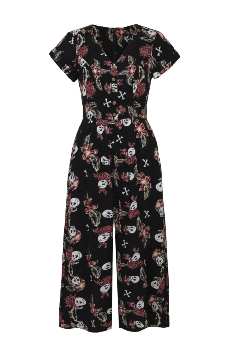 Hell Bunny Jumpsuits & Playsuits|Jumpsuits & Playsuits>Alani Jumpsuit Black/Red