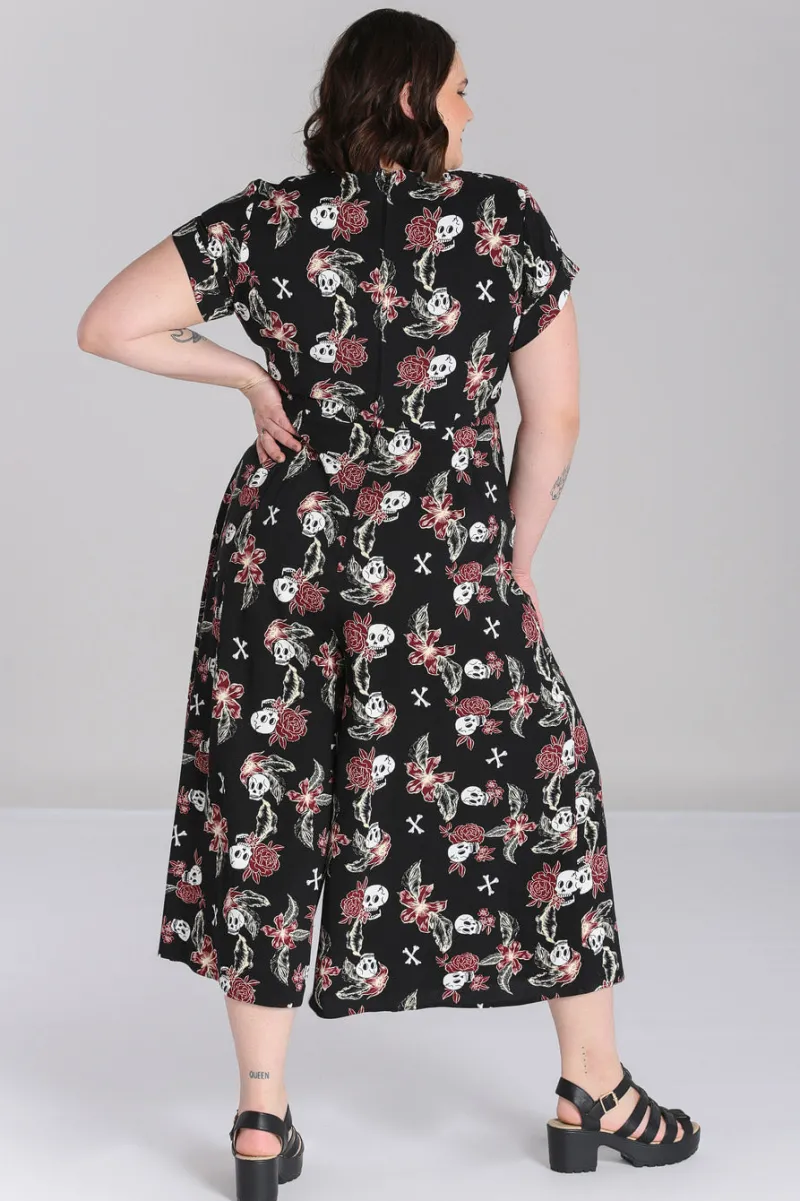 Hell Bunny Jumpsuits & Playsuits|Jumpsuits & Playsuits>Alani Jumpsuit Black/Red