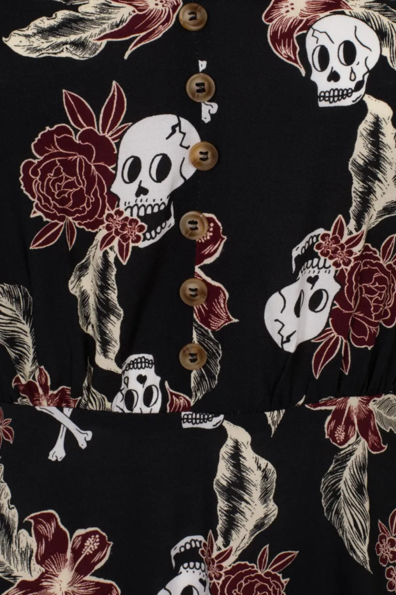 Hell Bunny Dresses With Pockets|Mini Dresses>Alani Mini Dress Black/Red