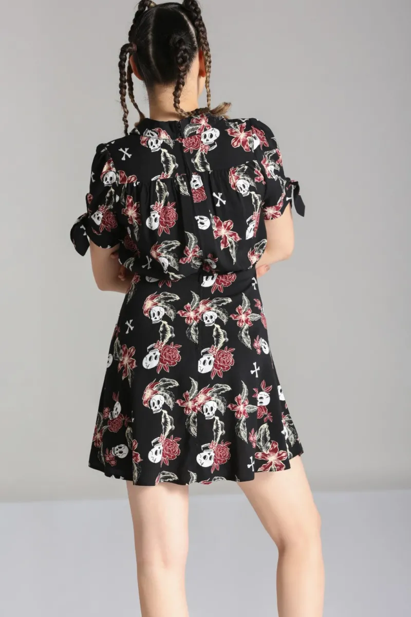 Hell Bunny Dresses With Pockets|Mini Dresses>Alani Mini Dress Black/Red