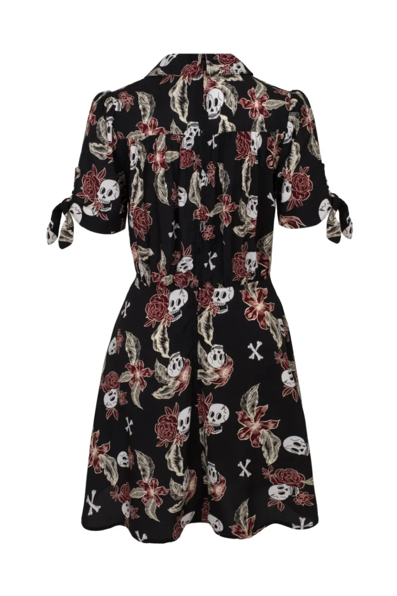 Hell Bunny Dresses With Pockets|Mini Dresses>Alani Mini Dress Black/Red