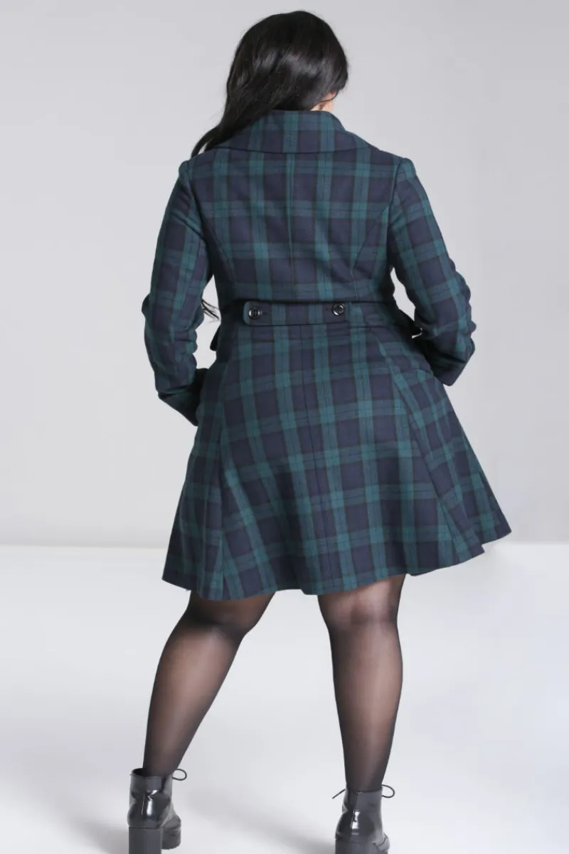 Hell Bunny Coats & Jackets|Coats & Jackets>Alessandra Coat Green