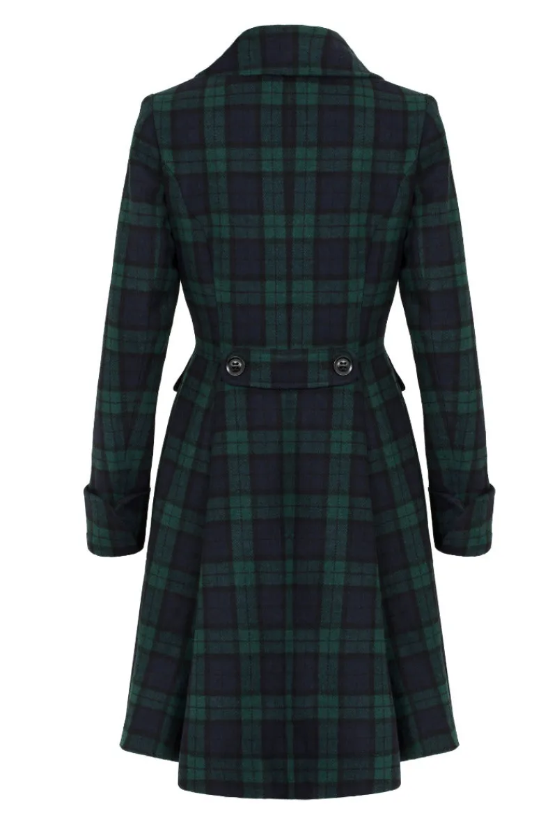 Hell Bunny Coats & Jackets|Coats & Jackets>Alessandra Coat Green