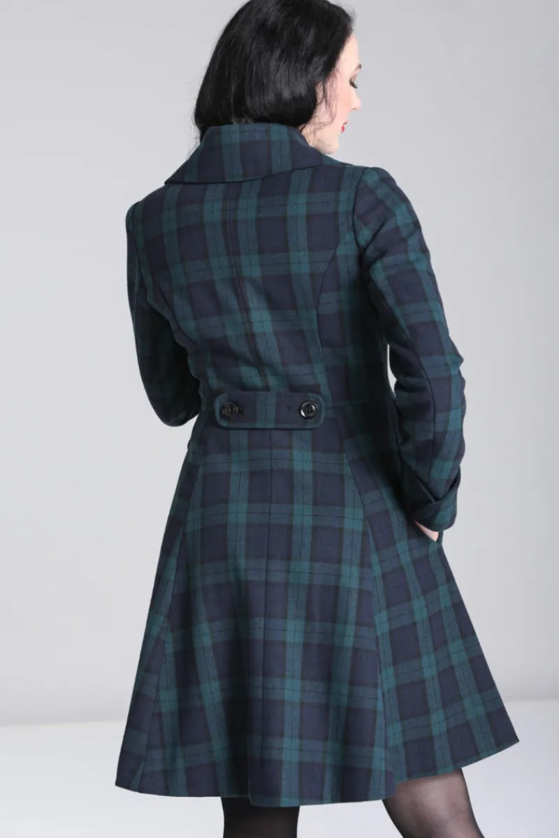 Hell Bunny Coats & Jackets|Coats & Jackets>Alessandra Coat Green