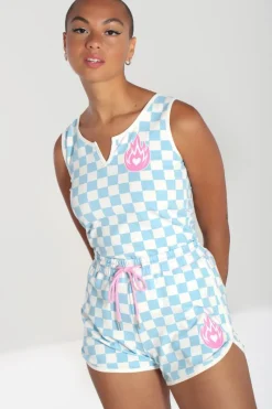 Hell Bunny Trousers & Shorts|Trousers & Shorts>Alexis Shorts Blue