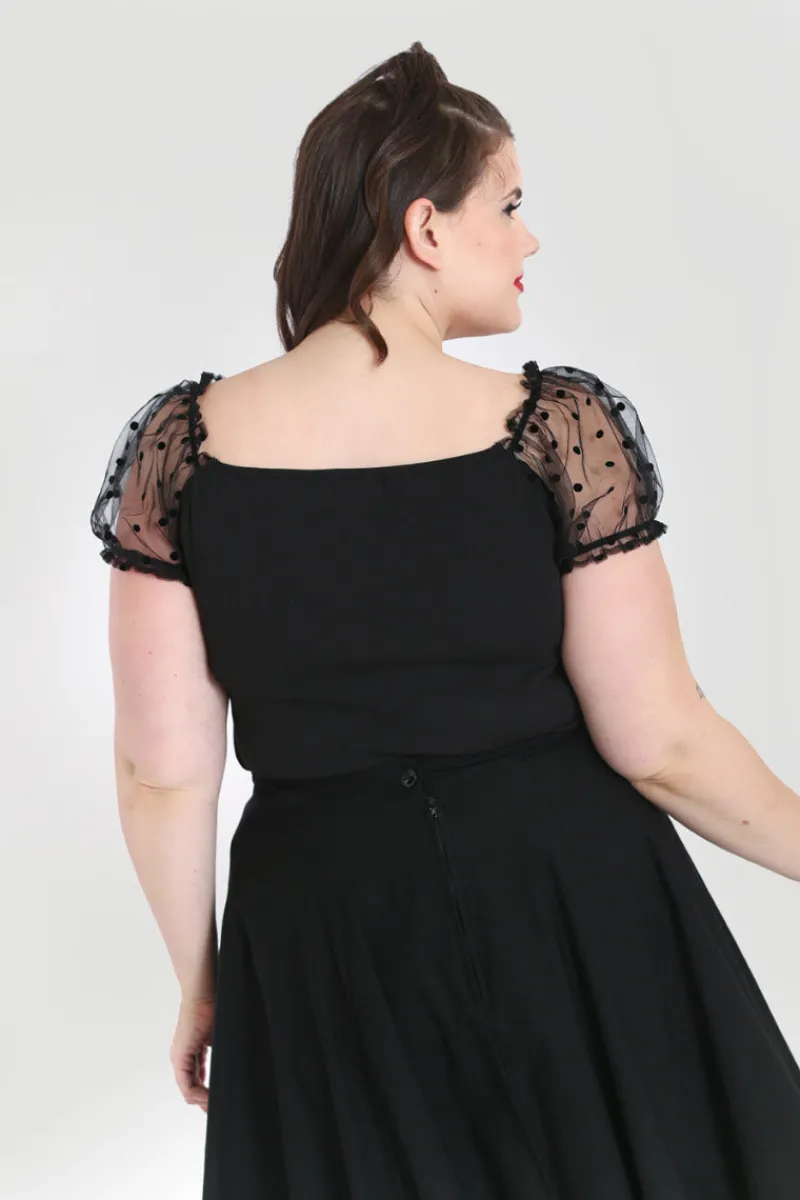 Hell Bunny Tops|Tops>Amandine Top Black