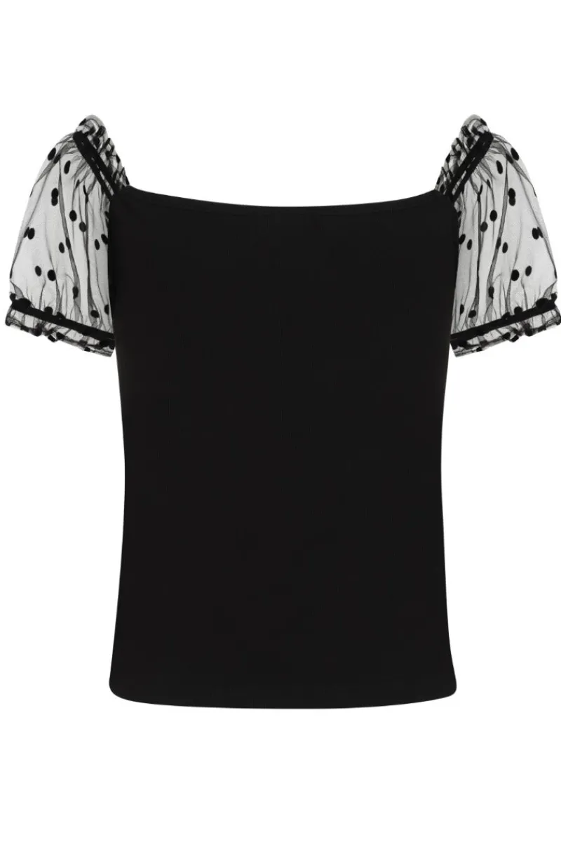 Hell Bunny Tops|Tops>Amandine Top Black
