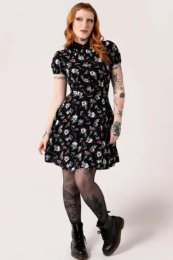 Hell Bunny Dresses|Mini Dresses>Amanita Mini Dress Black