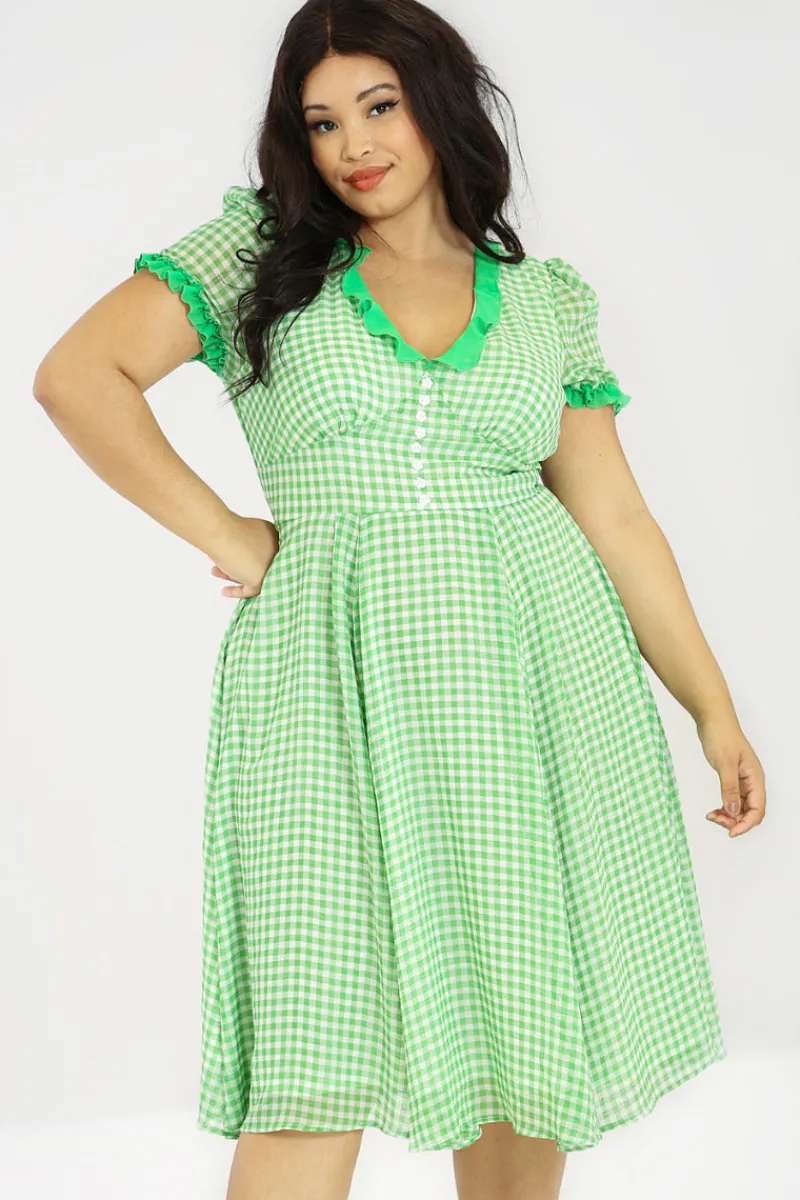 Hell Bunny Dresses|Dresses>Anne Marie Dress Green