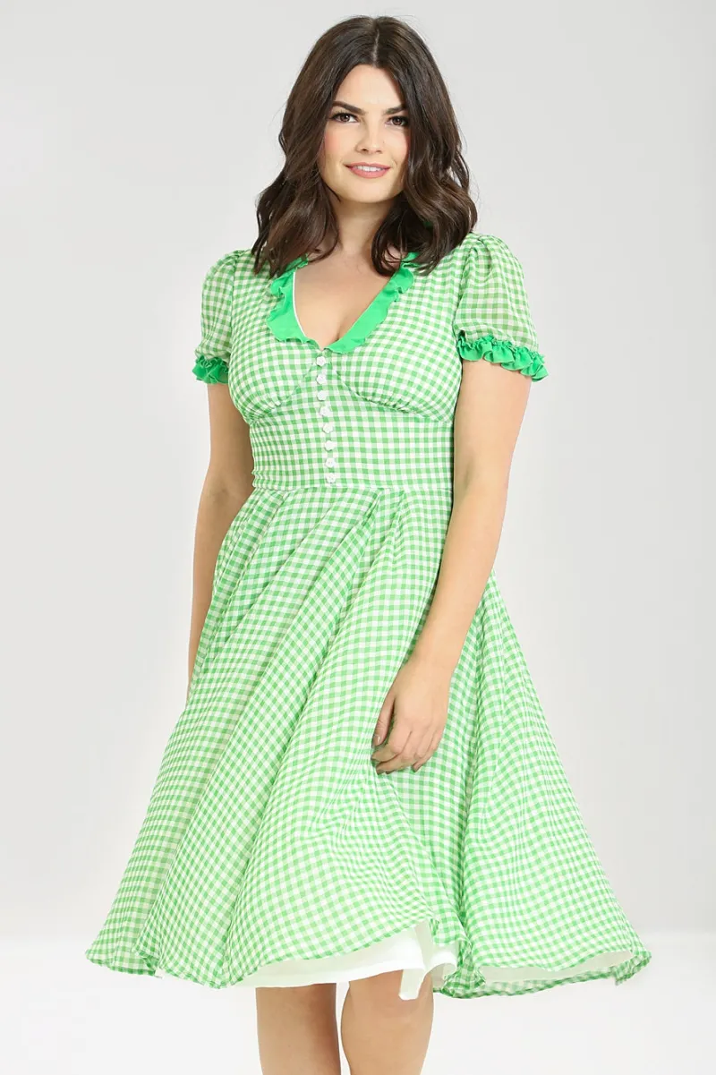Hell Bunny Dresses|Dresses>Anne Marie Dress Green