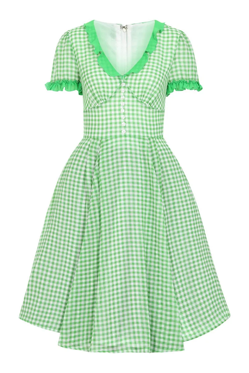 Hell Bunny Dresses|Dresses>Anne Marie Dress Green