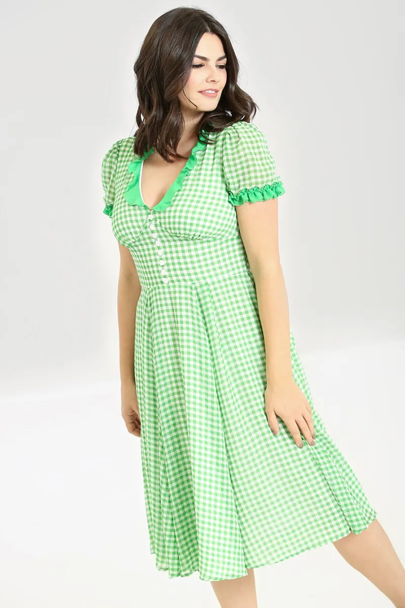 Hell Bunny Dresses|Dresses>Anne Marie Dress Green