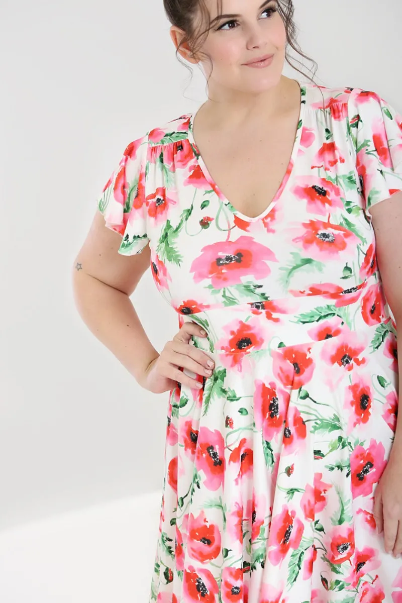 Hell Bunny Dresses|Dresses>Aquarelle Dress White