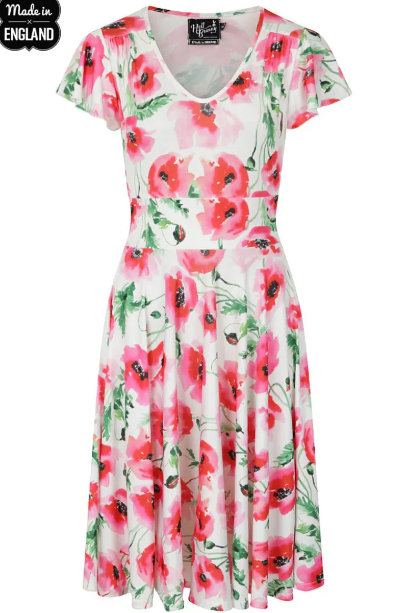 Hell Bunny Dresses|Dresses>Aquarelle Dress White