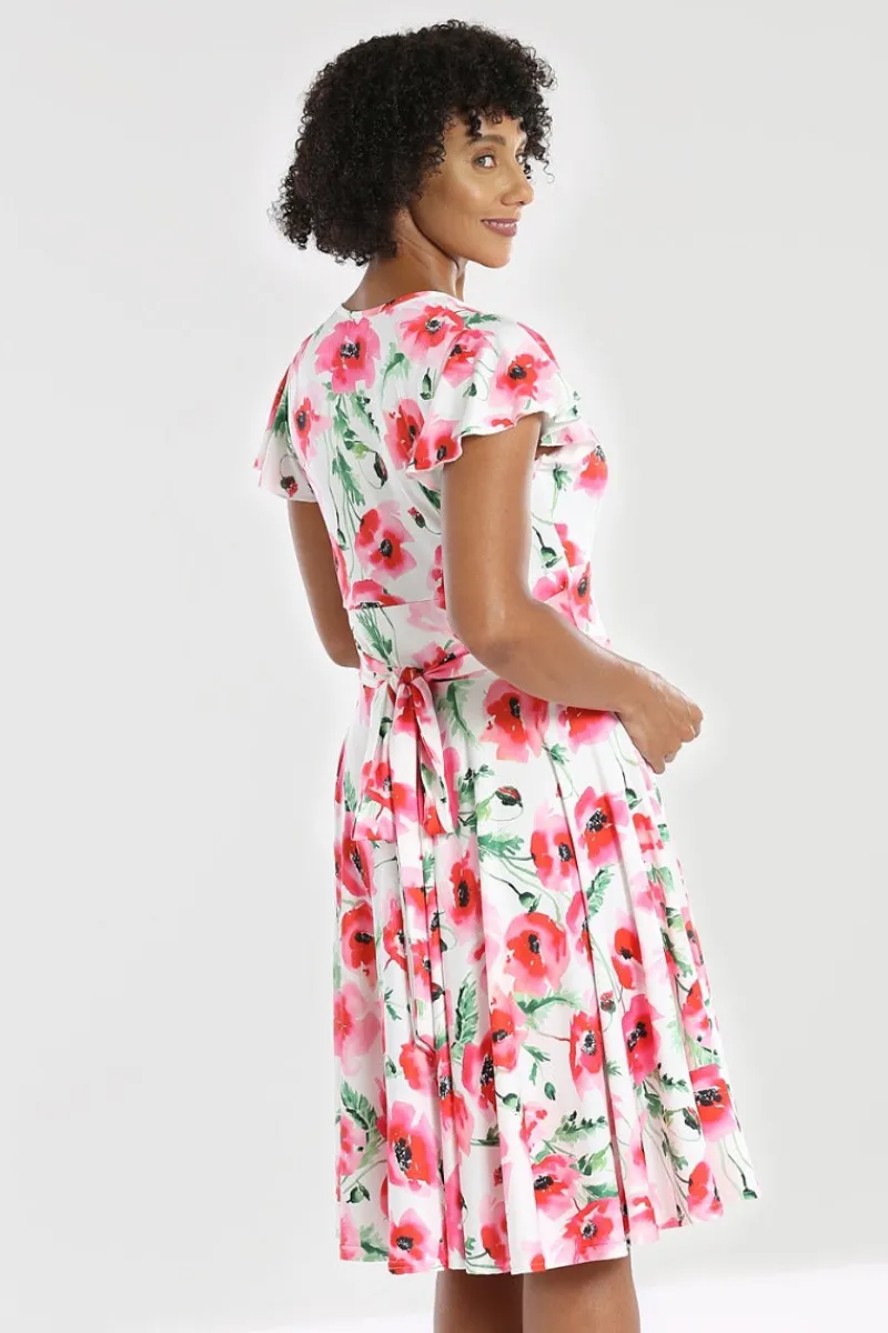 Hell Bunny Dresses|Dresses>Aquarelle Dress White