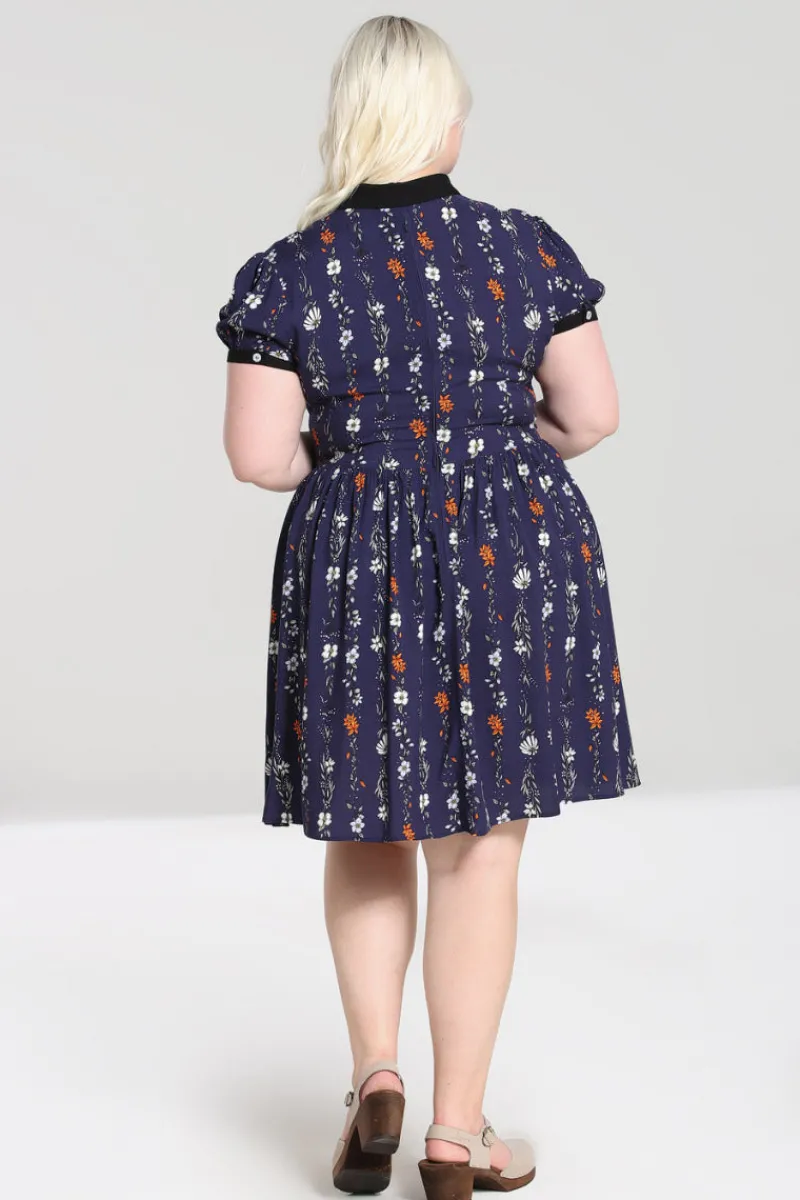 Hell Bunny Dresses|Dresses>Asta Mini Dress Blue