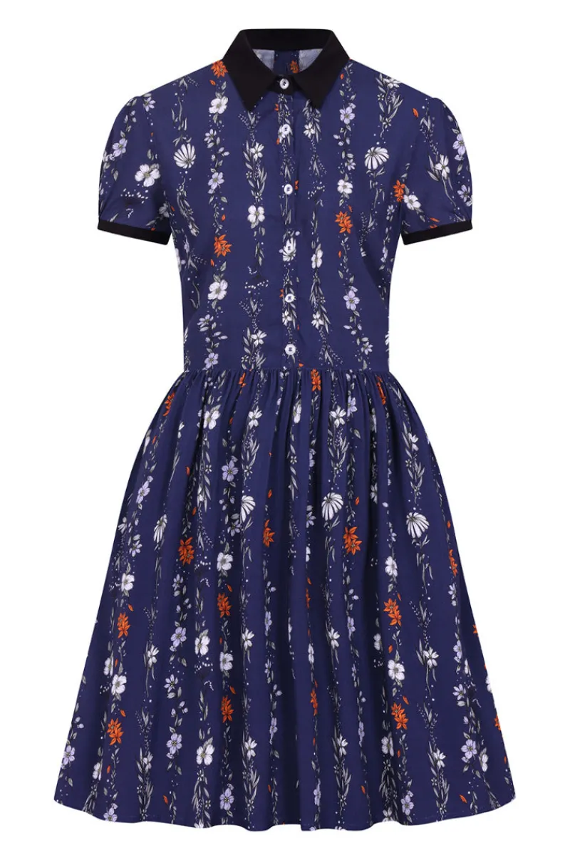 Hell Bunny Dresses|Dresses>Asta Mini Dress Blue