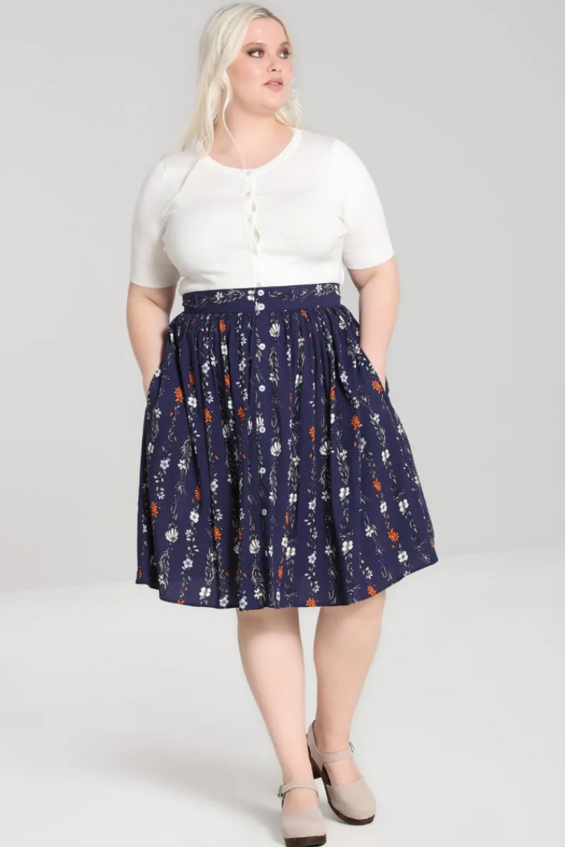 Hell Bunny Skirts|Skirts>Asta Skirt Blue