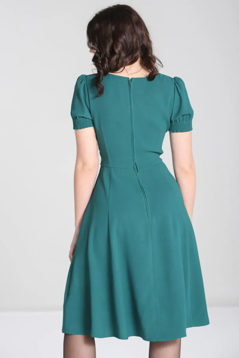 Hell Bunny Dresses|Dresses>Aubrey Dress Green