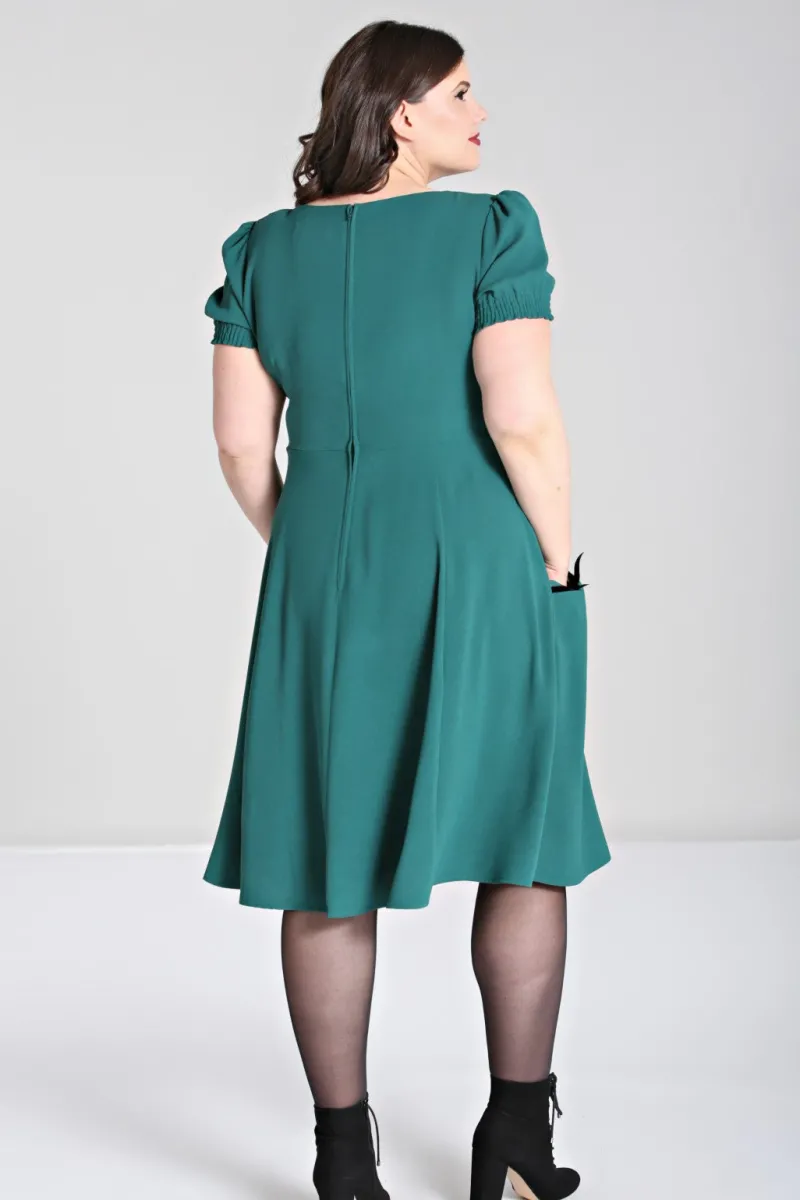 Hell Bunny Dresses|Dresses>Aubrey Dress Green