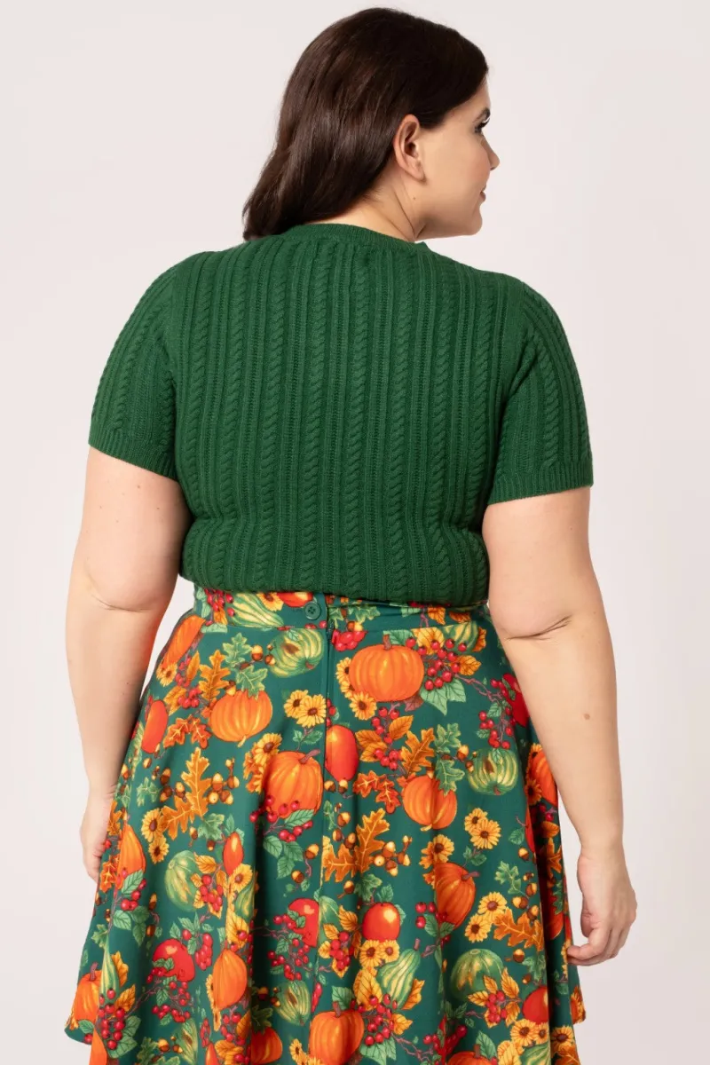 Hell Bunny Tops|Knitwear>Autumn Top Green