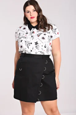 Hell Bunny Tops|Blouses>Avery Blouse White