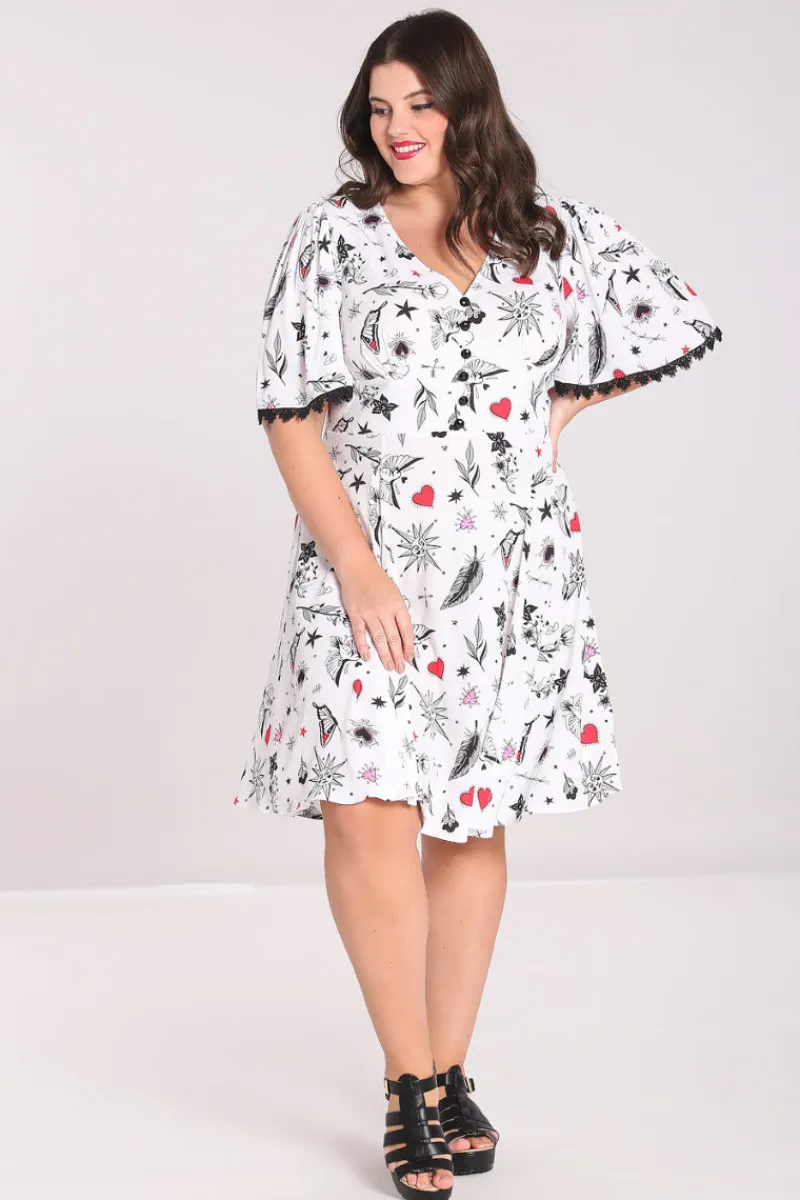 Hell Bunny Dresses|Dresses>Avery Dress White