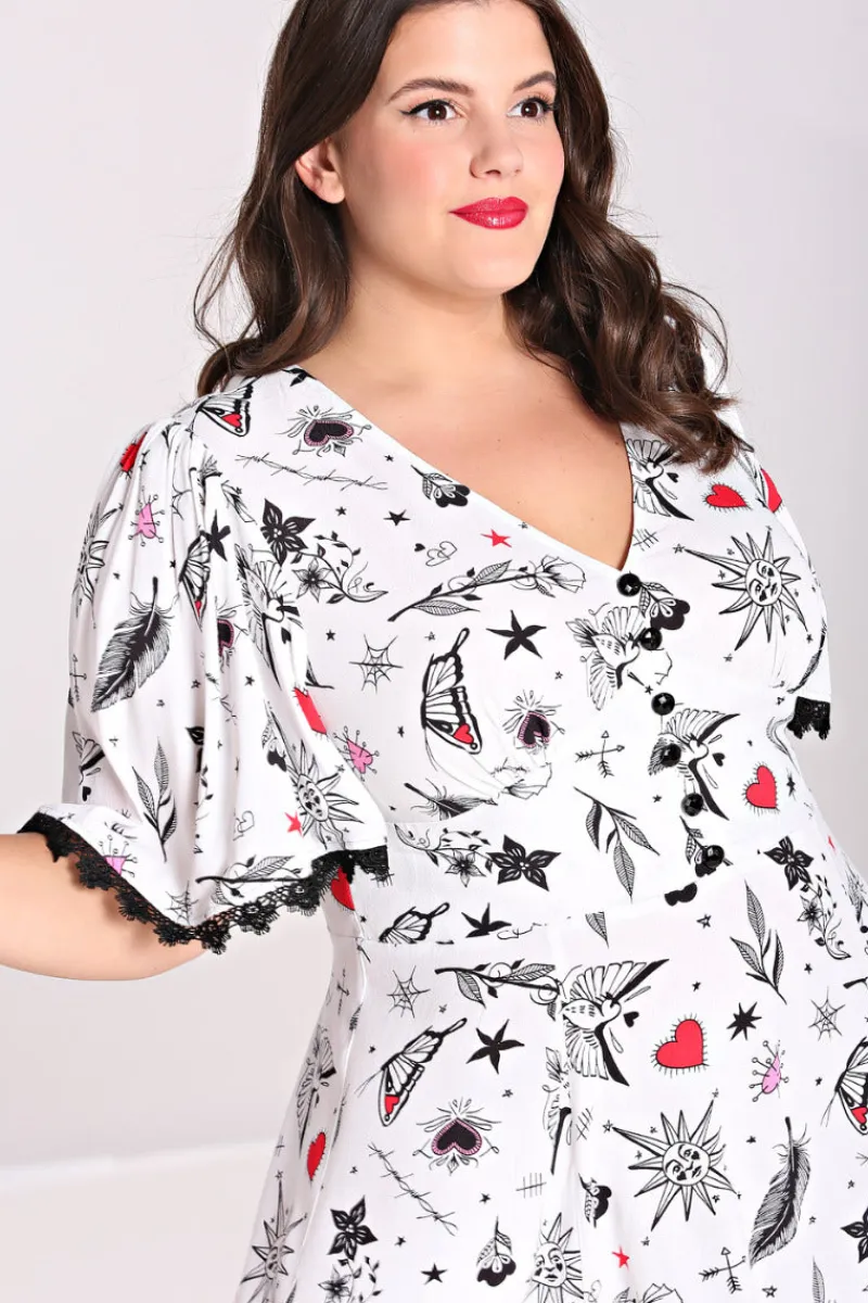 Hell Bunny Dresses|Dresses>Avery Dress White