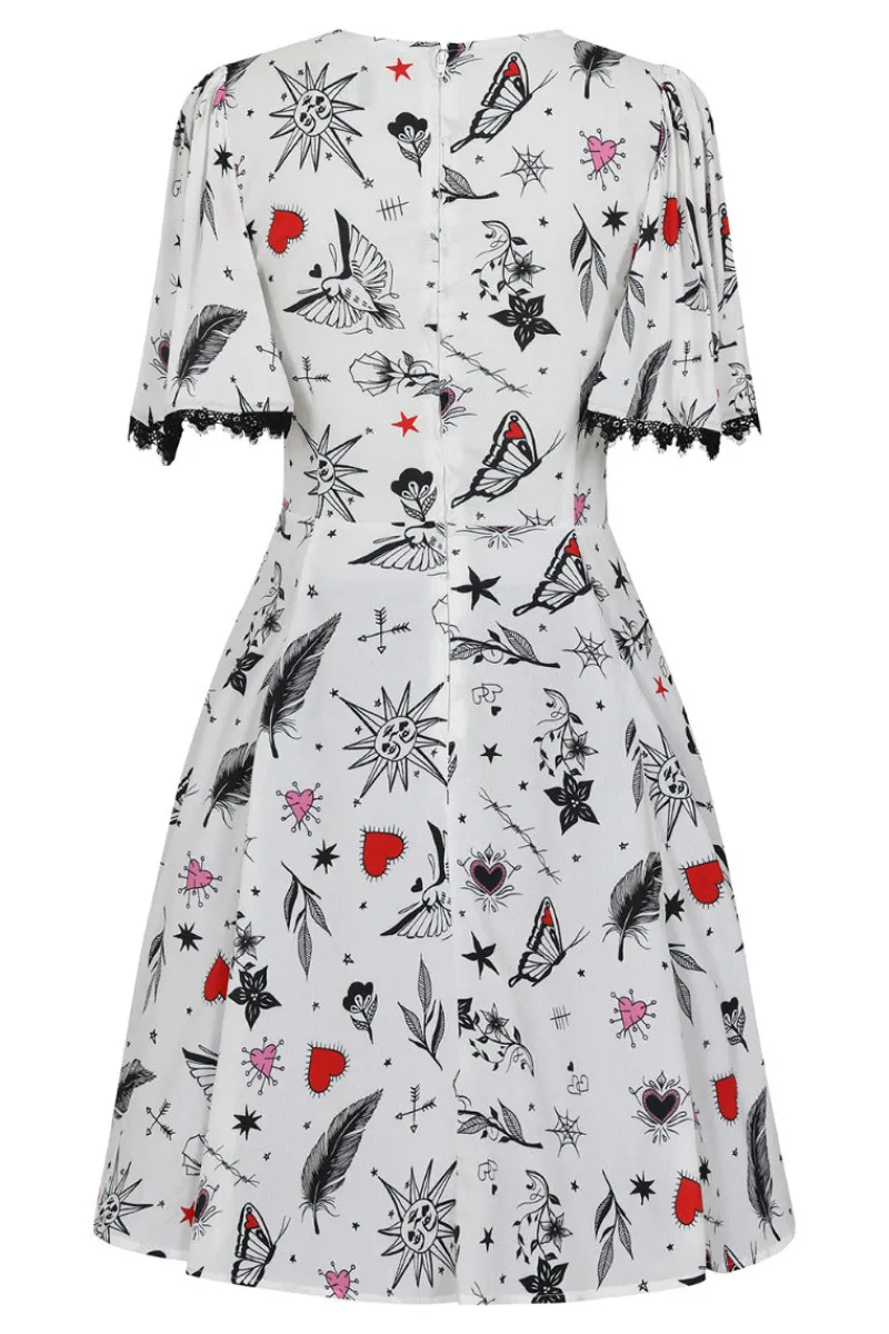 Hell Bunny Dresses|Dresses>Avery Dress White