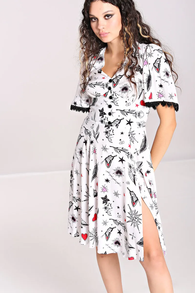 Hell Bunny Dresses|Dresses>Avery Dress White