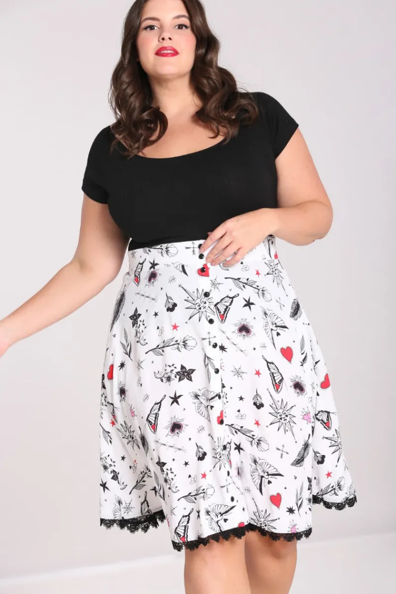 Hell Bunny Skirts|Skirts>Avery Skirt White