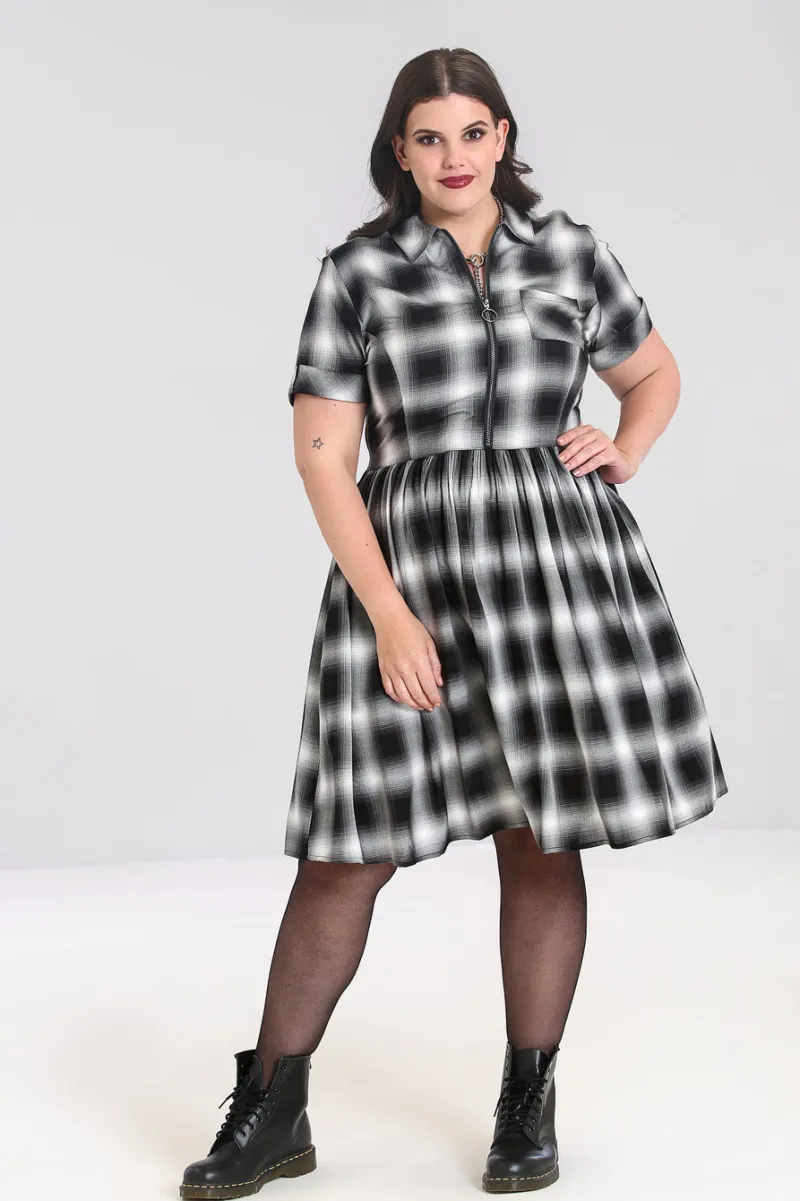 Hell Bunny Dresses|Dresses>Avril Mid Dress Grey