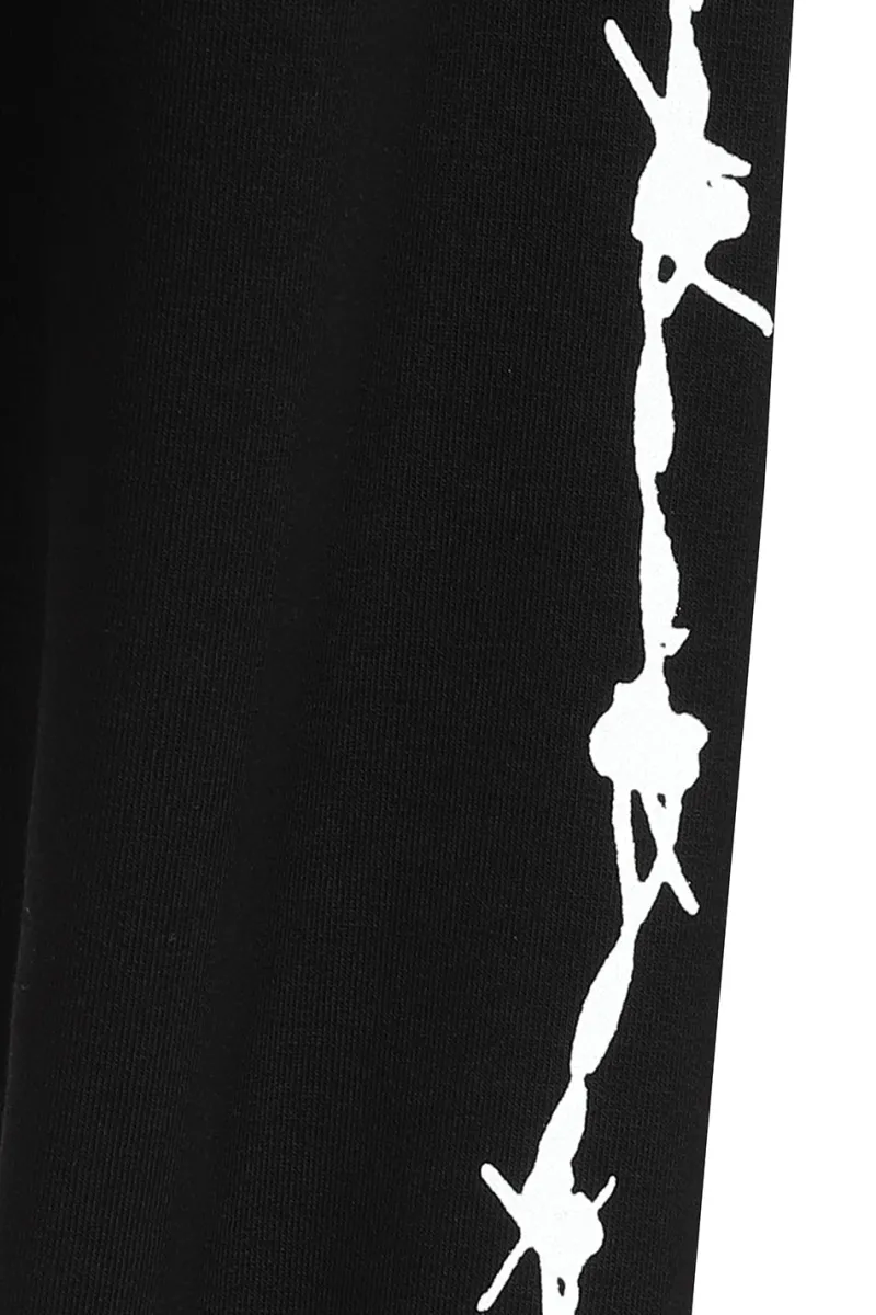 Hell Bunny Tops|Knitwear>Barbed Wire Hoodie Black