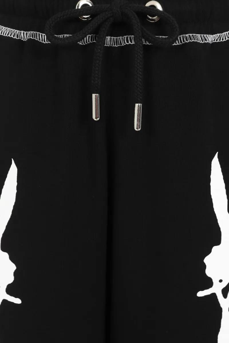 Hell Bunny Trousers & Shorts|Trousers & Shorts>Barbed Wire Joggers Black