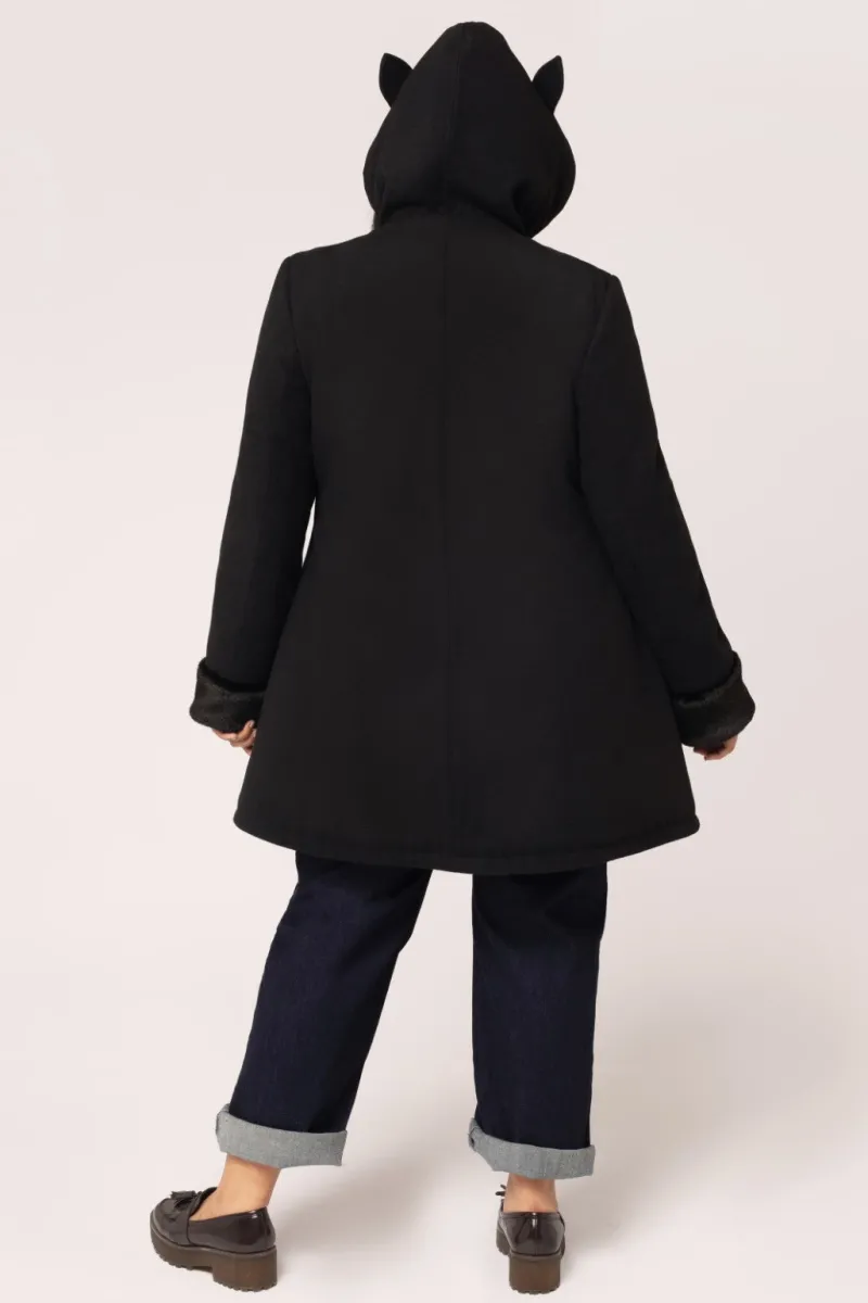 Hell Bunny Coats & Jackets|Coats & Jackets>Basil Coat Black