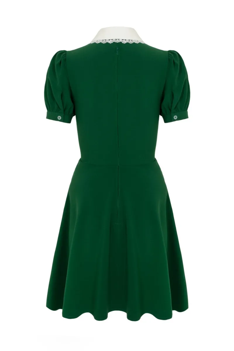 Hell Bunny Dresses|Vintage Dresses>Basil Mini Dress Green