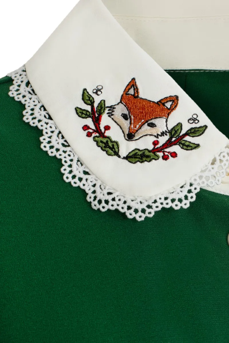 Hell Bunny Dresses|Vintage Dresses>Basil Mini Dress Green