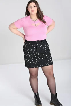 Hell Bunny Skirts|Denim>Bat Mini Skirt
