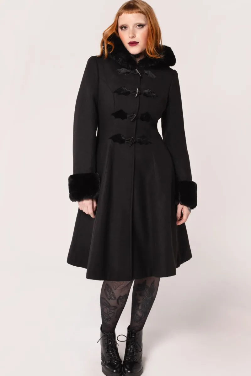 Hell Bunny Coats & Jackets|Coats & Jackets>Batilda Coat Black
