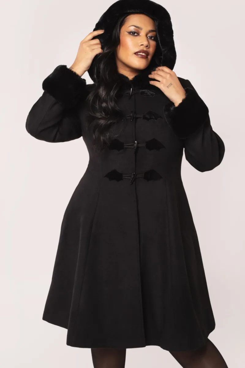 Hell Bunny Coats & Jackets|Coats & Jackets>Batilda Coat Black