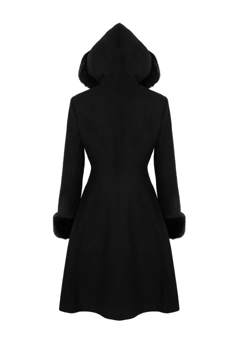 Hell Bunny Coats & Jackets|Coats & Jackets>Batilda Coat Black