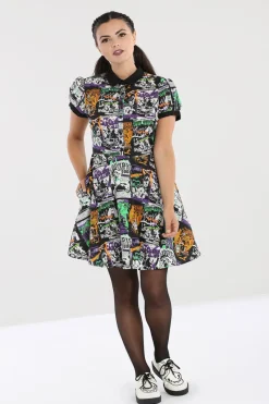 Hell Bunny Dresses|Dresses>Be Afraid Mini Dress Black