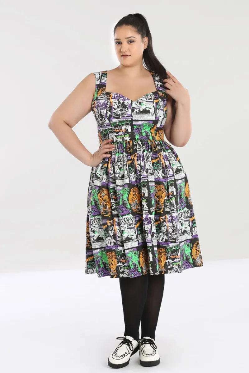 Hell Bunny Dresses|Dresses>Be Afraid 50's Dress Black