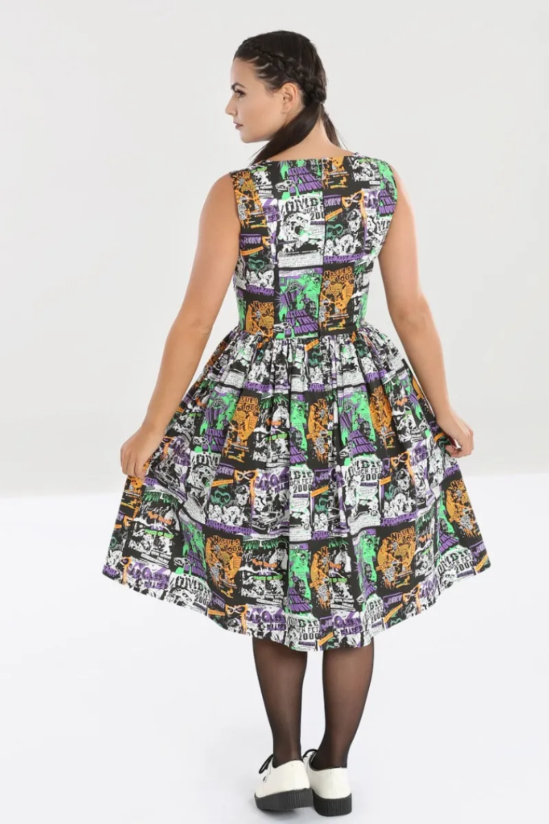 Hell Bunny Dresses|Dresses>Be Afraid 50's Dress Black