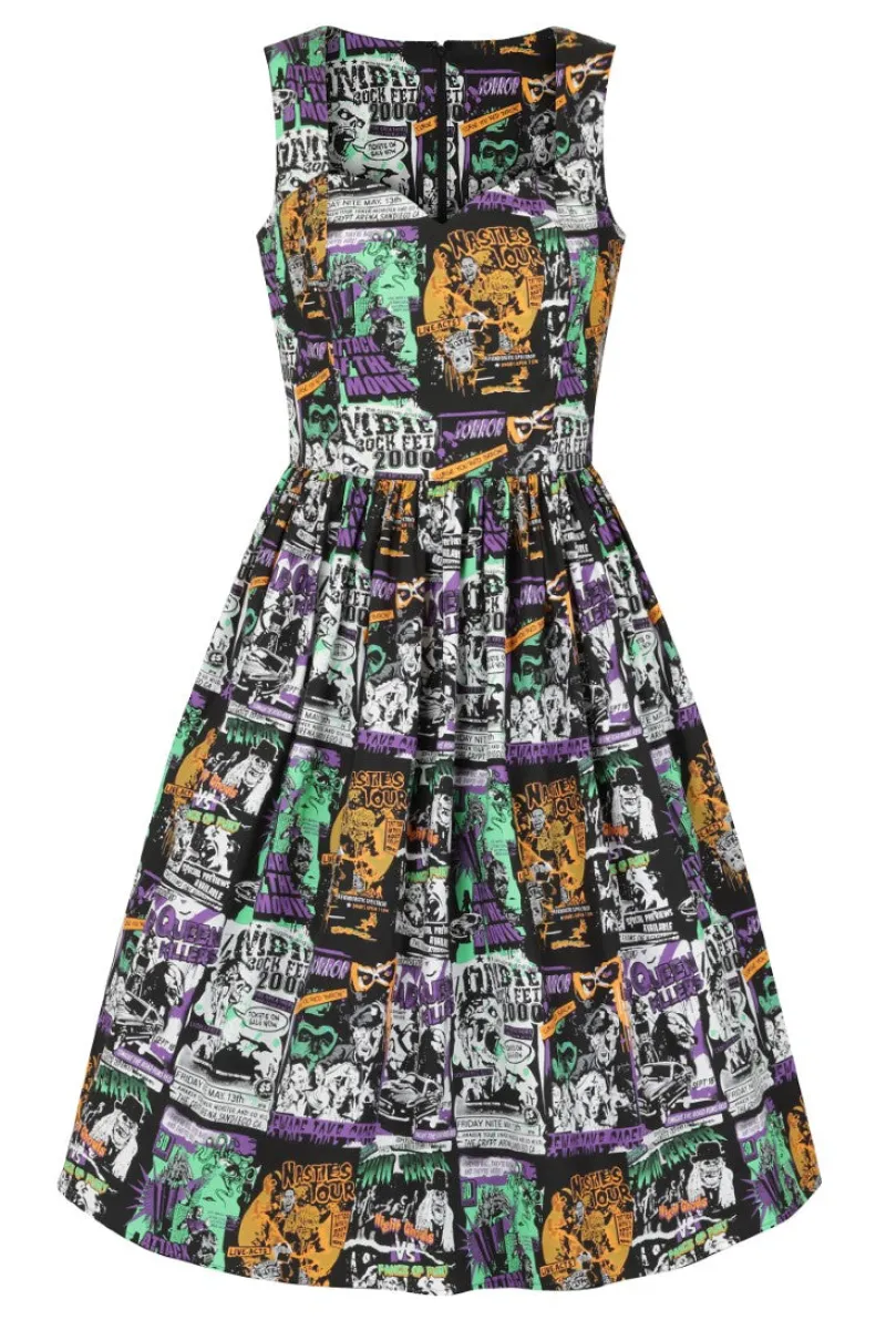 Hell Bunny Dresses|Dresses>Be Afraid 50's Dress Black