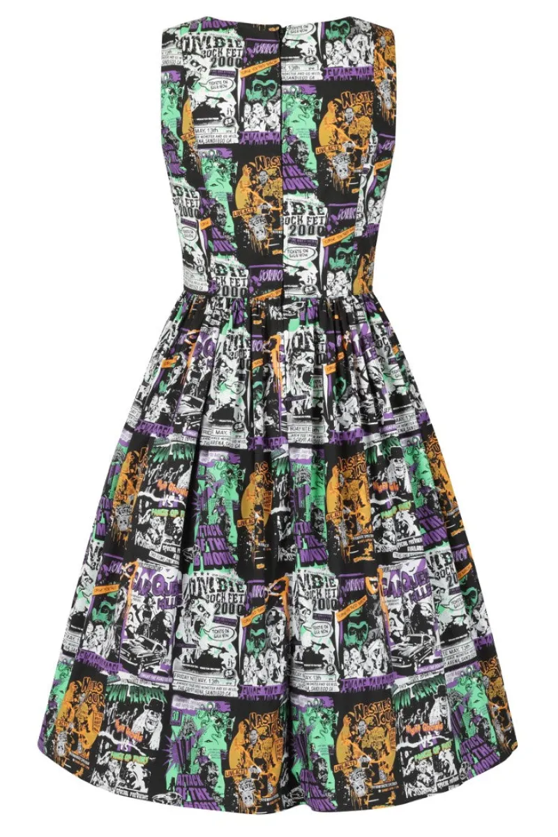 Hell Bunny Dresses|Dresses>Be Afraid 50's Dress Black