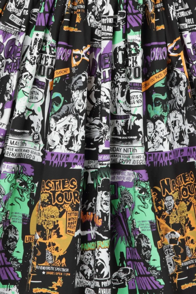 Hell Bunny Dresses|Dresses>Be Afraid 50's Dress Black